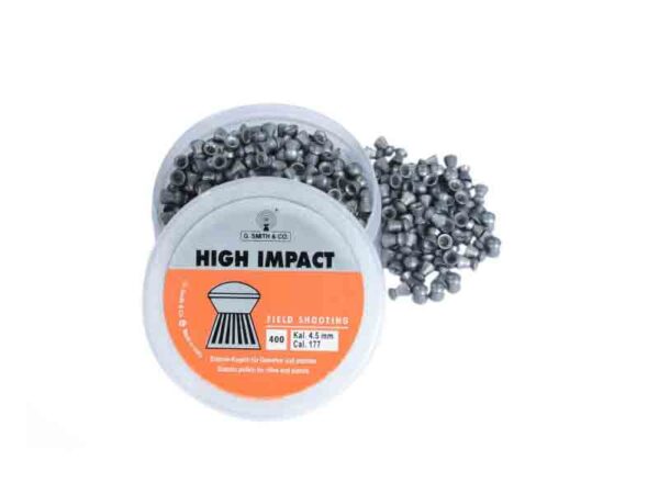 G Smith & Co. High Impact .177 Airgun Round Head Pellets - Image 2